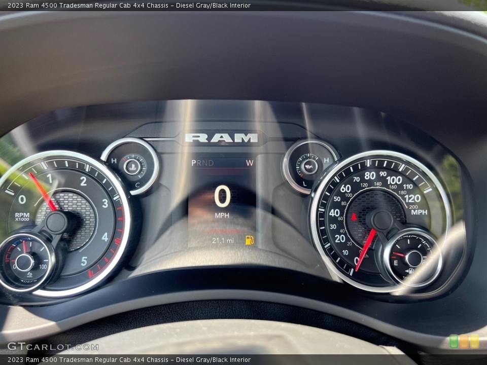 Diesel Gray/Black Interior Gauges for the 2023 Ram 4500 Tradesman Regular Cab 4x4 Chassis #146402285