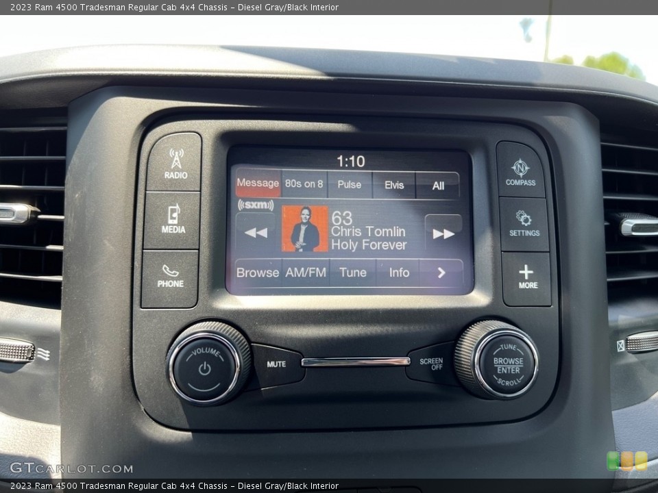 Diesel Gray/Black Interior Audio System for the 2023 Ram 4500 Tradesman Regular Cab 4x4 Chassis #146402315