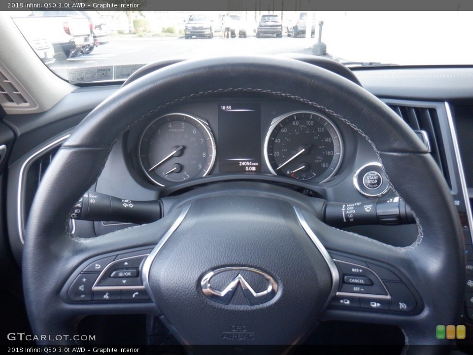 Graphite Interior Steering Wheel for the 2018 Infiniti Q50 3.0t AWD #146403236