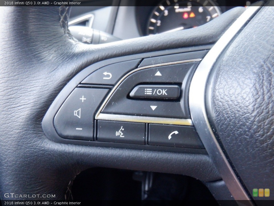 Graphite Interior Steering Wheel for the 2018 Infiniti Q50 3.0t AWD #146403252