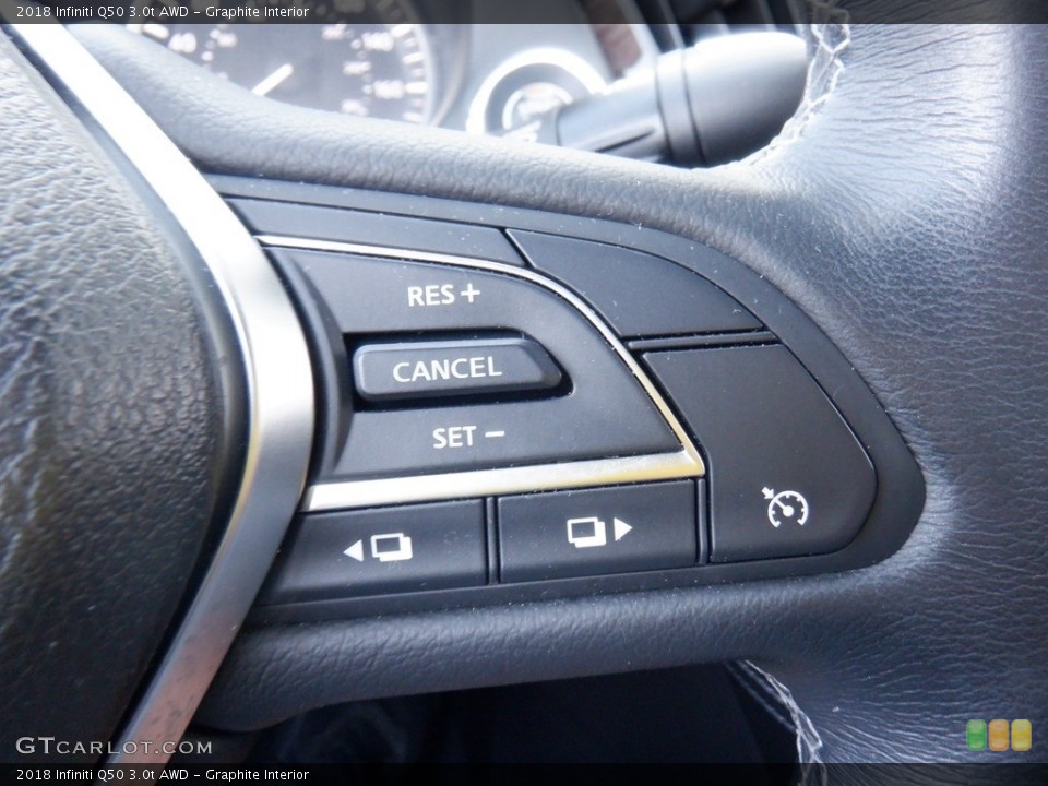 Graphite Interior Steering Wheel for the 2018 Infiniti Q50 3.0t AWD #146403263