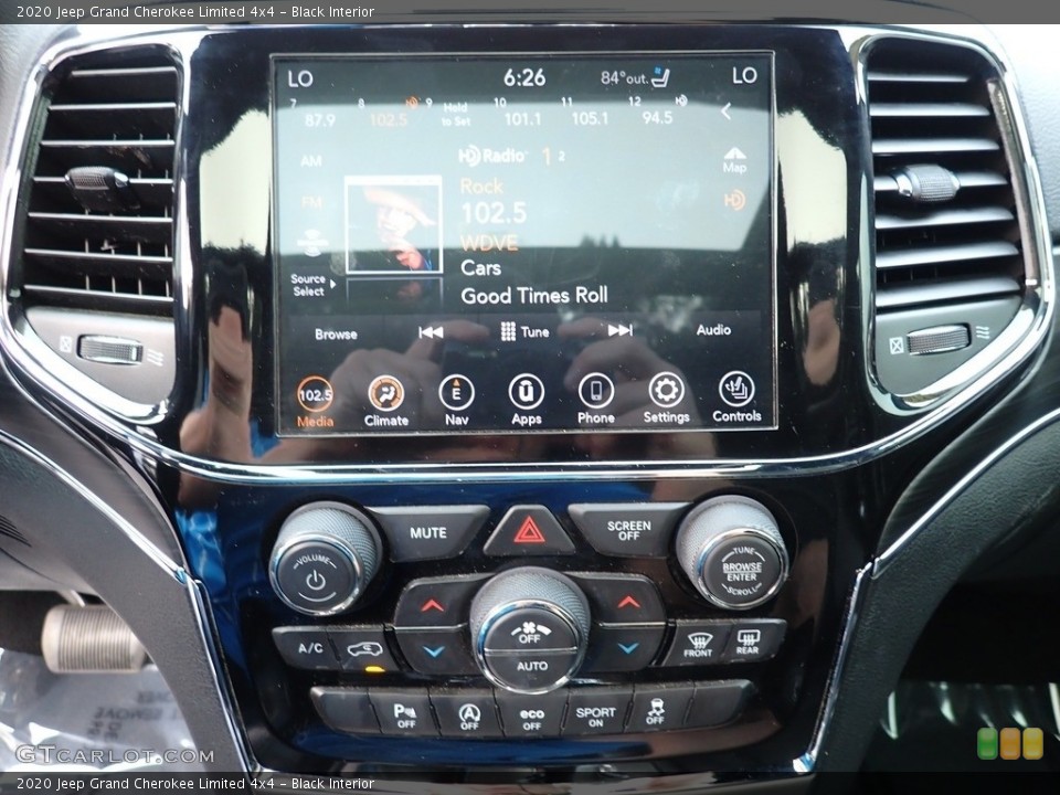 Black Interior Controls for the 2020 Jeep Grand Cherokee Limited 4x4 #146405031