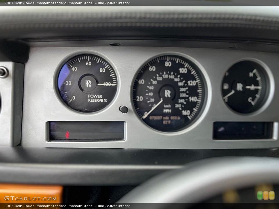 Black/Silver Interior Gauges for the 2004 Rolls-Royce Phantom  #146405298
