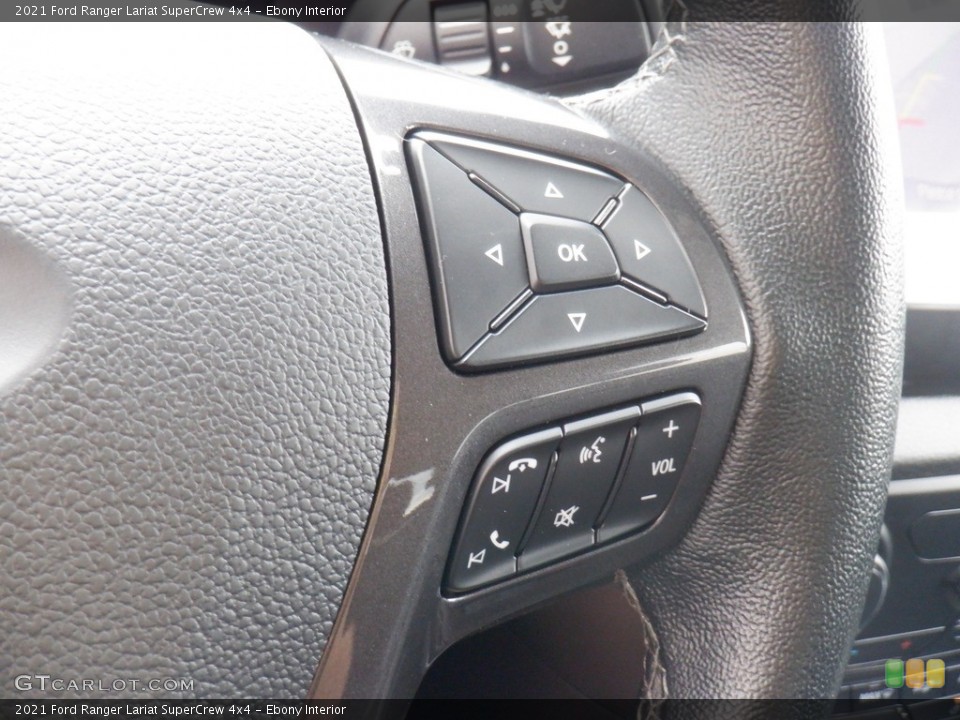 Ebony Interior Steering Wheel for the 2021 Ford Ranger Lariat SuperCrew 4x4 #146405325