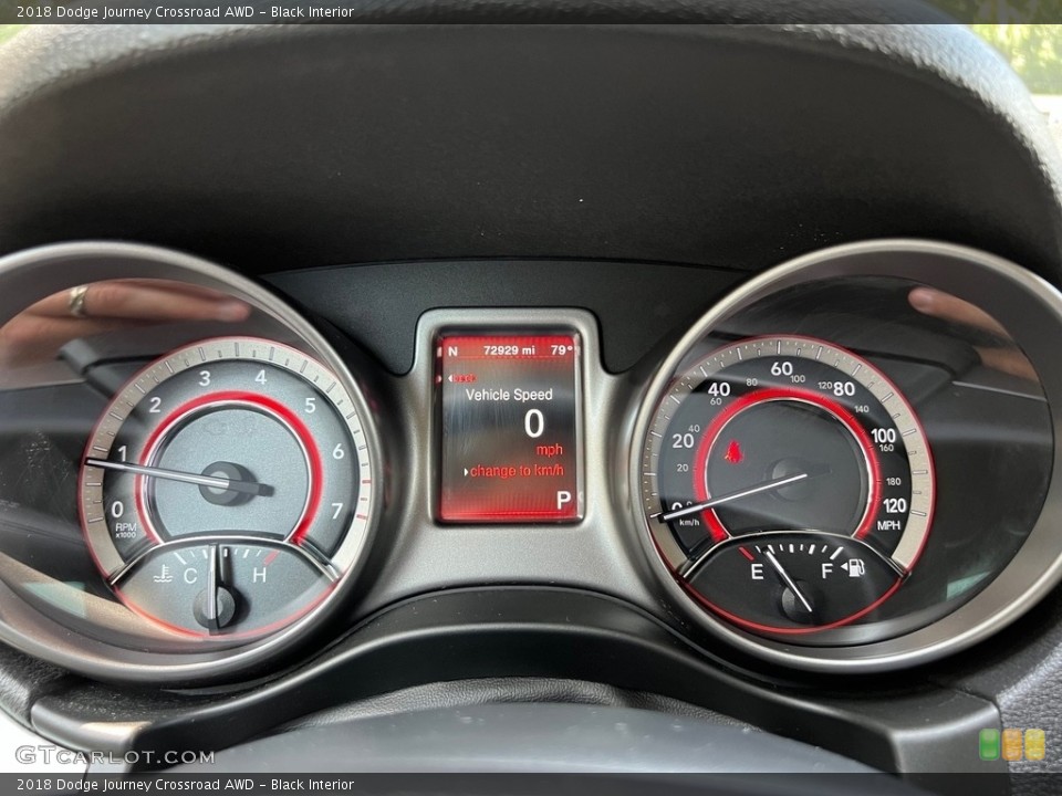 Black Interior Gauges for the 2018 Dodge Journey Crossroad AWD #146406606