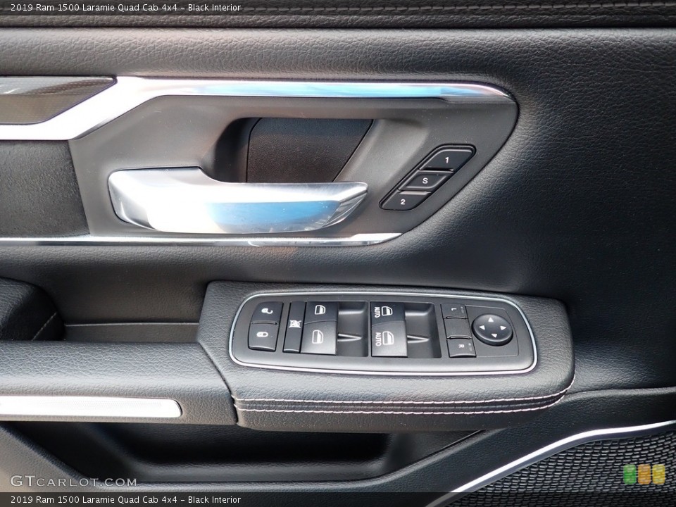 Black Interior Door Panel for the 2019 Ram 1500 Laramie Quad Cab 4x4 #146407185