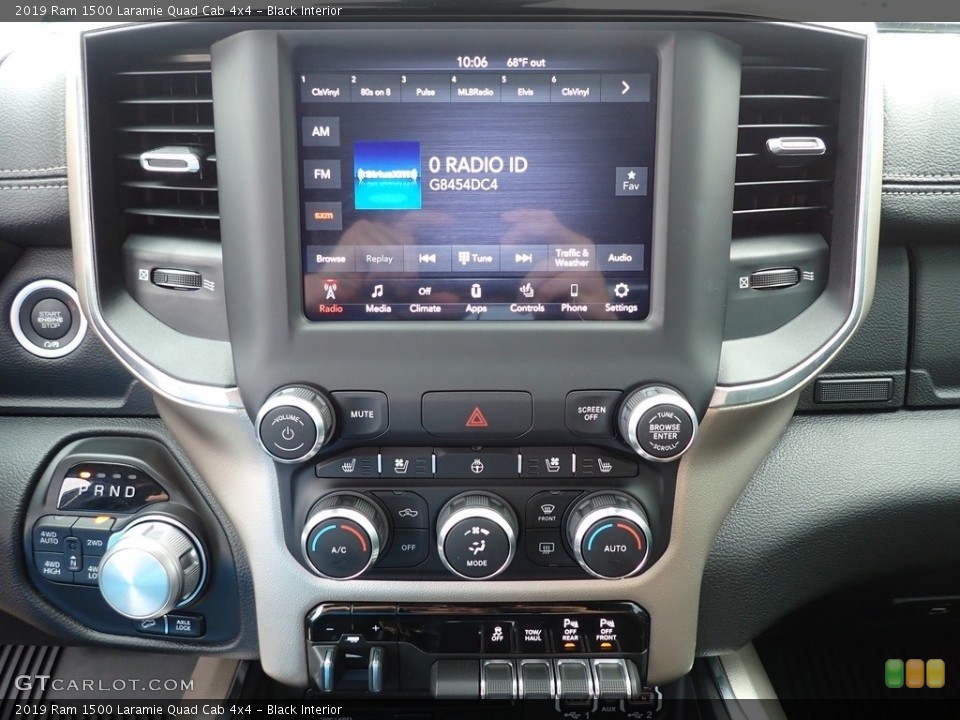 Black Interior Controls for the 2019 Ram 1500 Laramie Quad Cab 4x4 #146407275