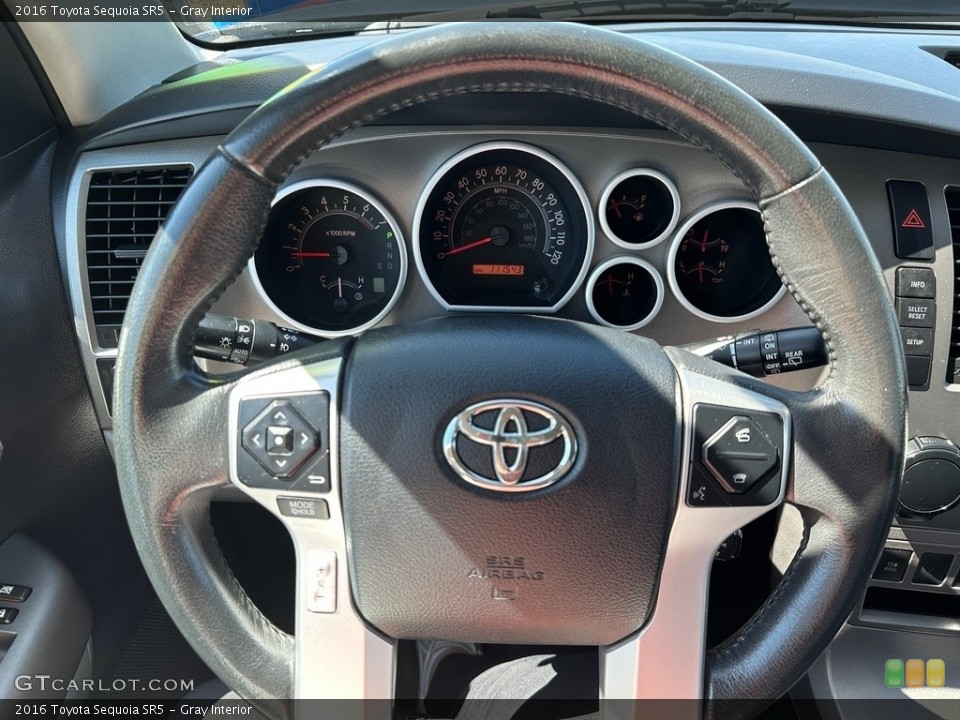 Gray Interior Steering Wheel for the 2016 Toyota Sequoia SR5 #146407515