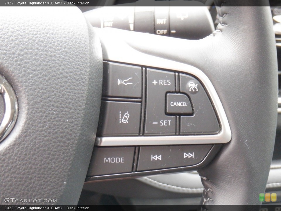 Black Interior Steering Wheel for the 2022 Toyota Highlander XLE AWD #146407959