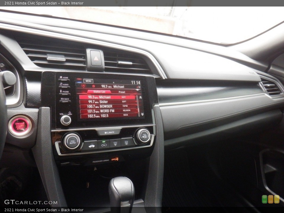 Black Interior Dashboard for the 2021 Honda Civic Sport Sedan #146408934