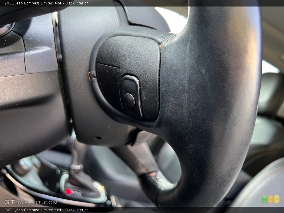 Black Interior Steering Wheel for the 2021 Jeep Compass Limited 4x4 #146411389