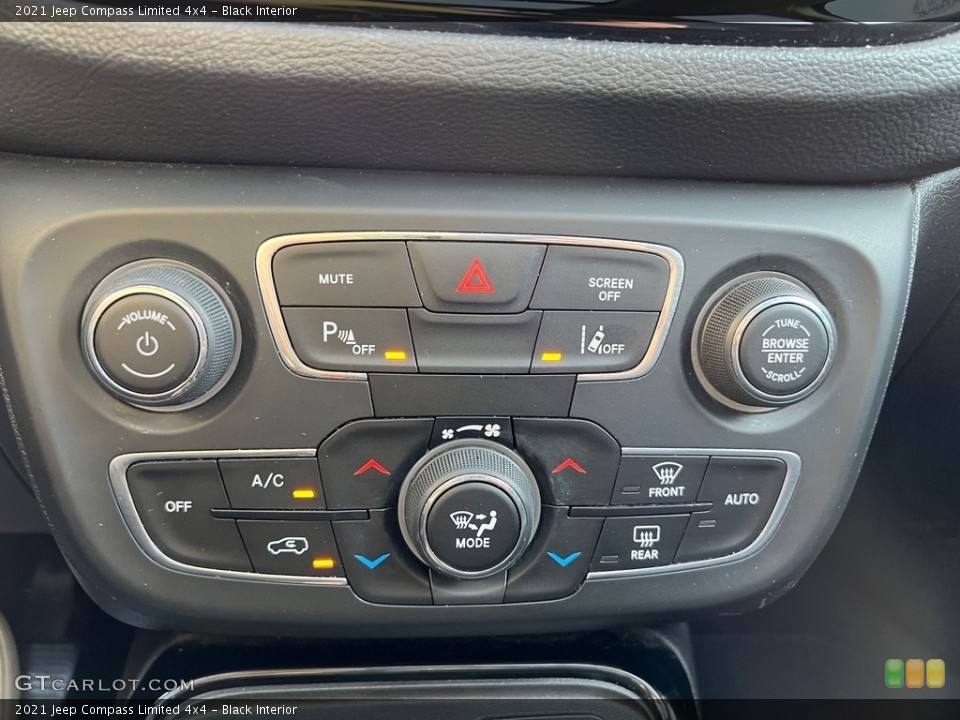 Black Interior Controls for the 2021 Jeep Compass Limited 4x4 #146411602