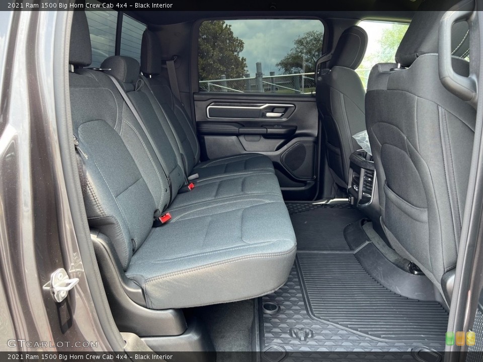 Black Interior Rear Seat for the 2021 Ram 1500 Big Horn Crew Cab 4x4 #146412016