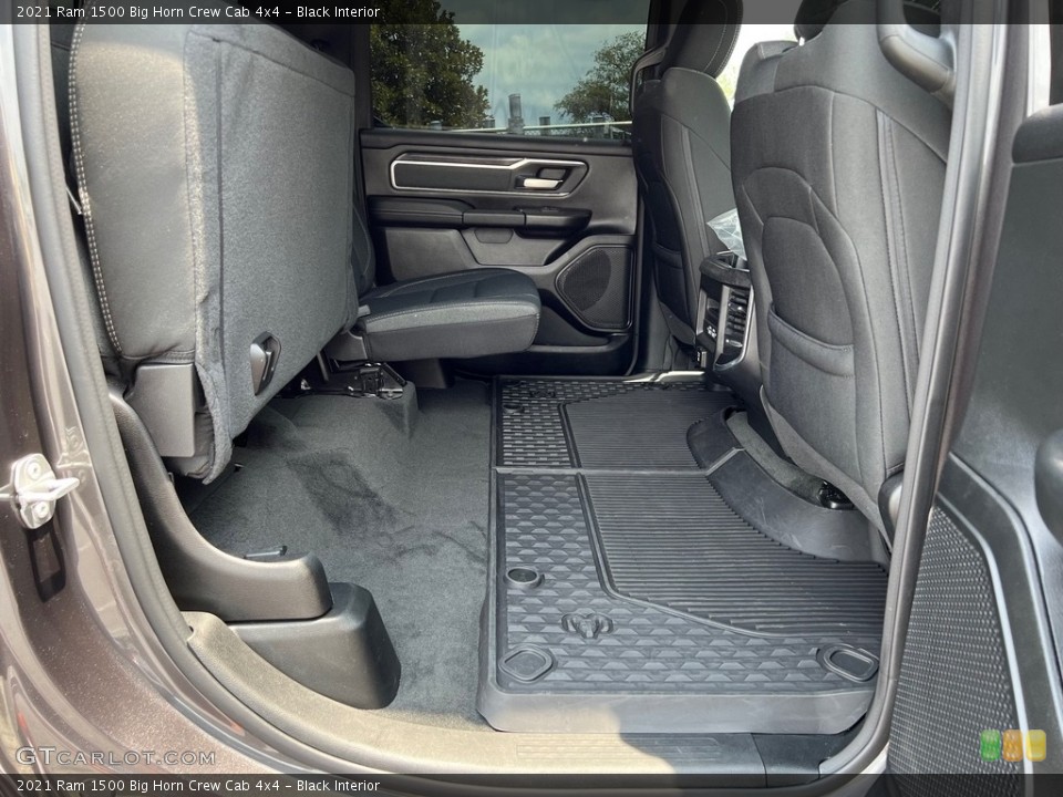 Black Interior Rear Seat for the 2021 Ram 1500 Big Horn Crew Cab 4x4 #146412028