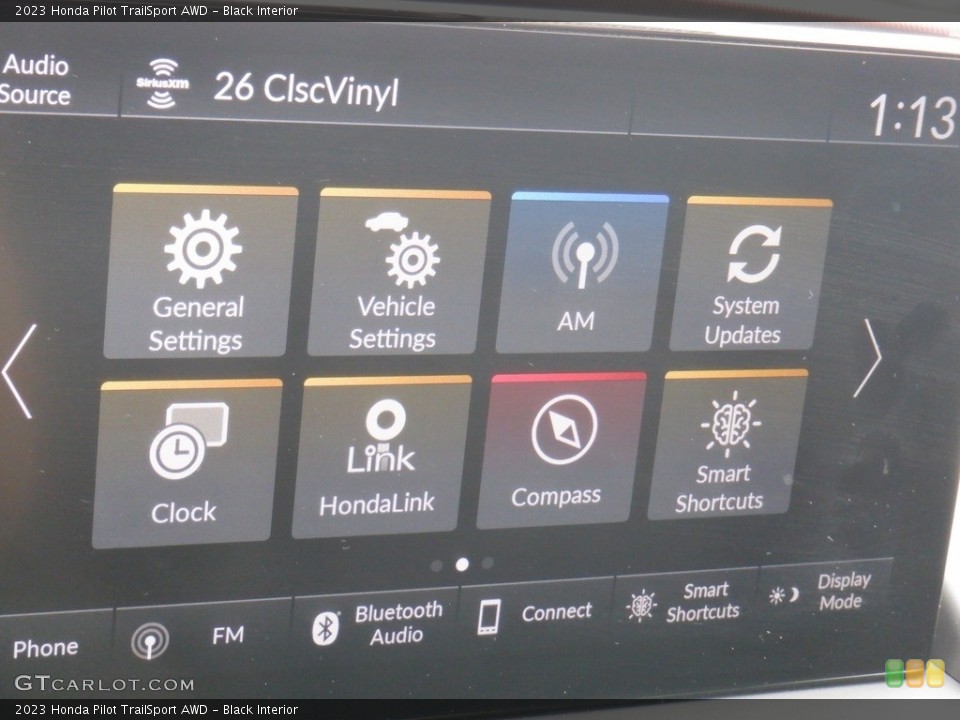 Black Interior Controls for the 2023 Honda Pilot TrailSport AWD #146412037
