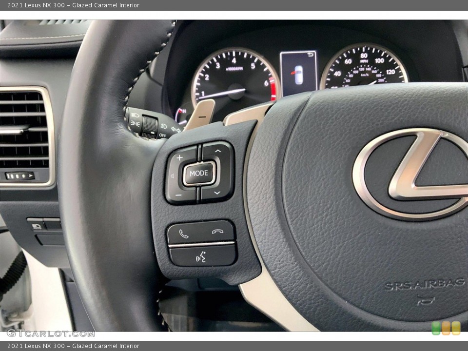 Glazed Caramel Interior Steering Wheel for the 2021 Lexus NX 300 #146412079