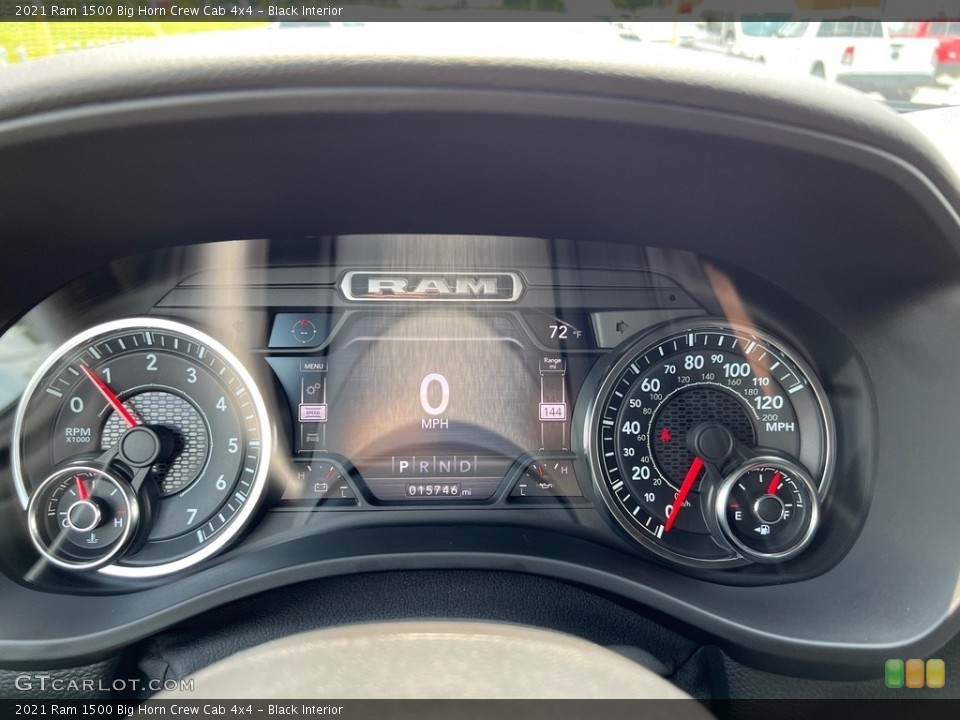 Black Interior Gauges for the 2021 Ram 1500 Big Horn Crew Cab 4x4 #146412088