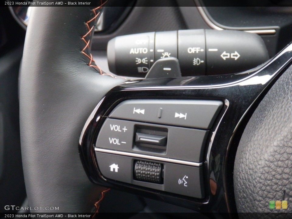 Black Interior Steering Wheel for the 2023 Honda Pilot TrailSport AWD #146412154