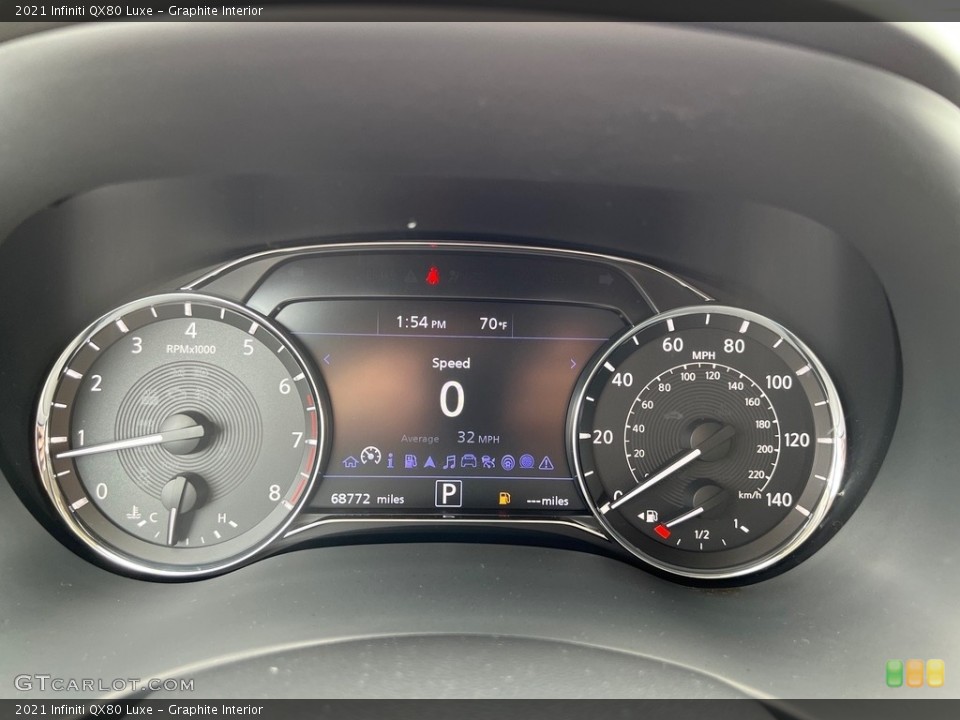 Graphite Interior Gauges for the 2021 Infiniti QX80 Luxe #146412628