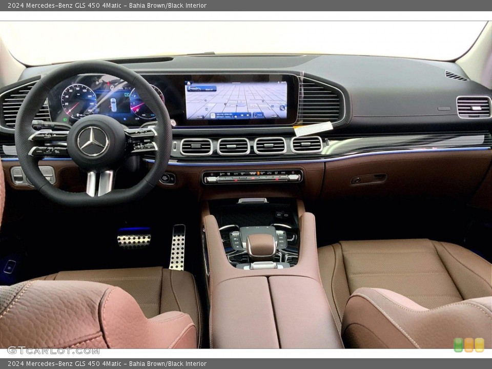 Bahia Brown/Black Interior Dashboard for the 2024 Mercedes-Benz GLS 450 4Matic #146414626