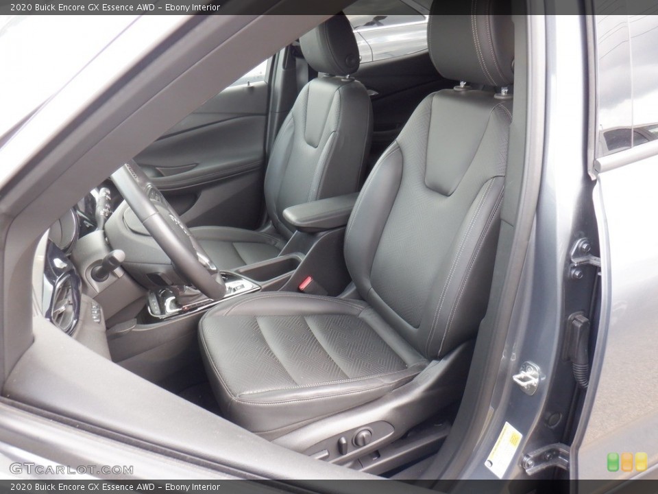 Ebony Interior Front Seat for the 2020 Buick Encore GX Essence AWD #146415280