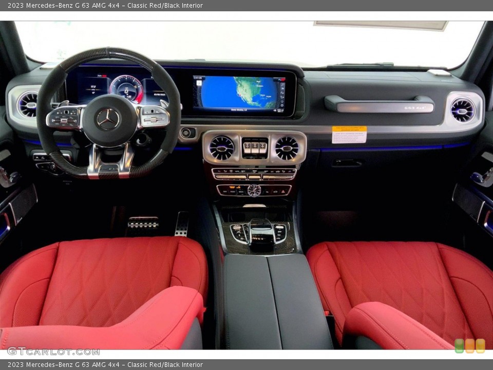 Classic Red/Black Interior Dashboard for the 2023 Mercedes-Benz G 63 AMG 4x4 #146415343