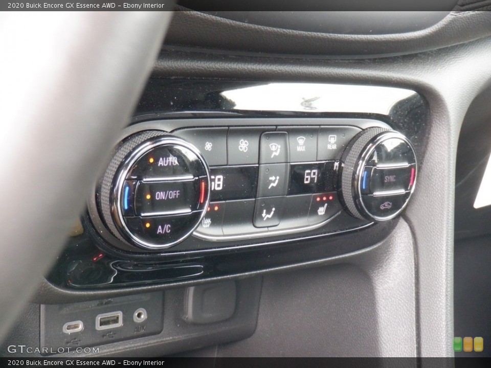 Ebony Interior Controls for the 2020 Buick Encore GX Essence AWD #146415421