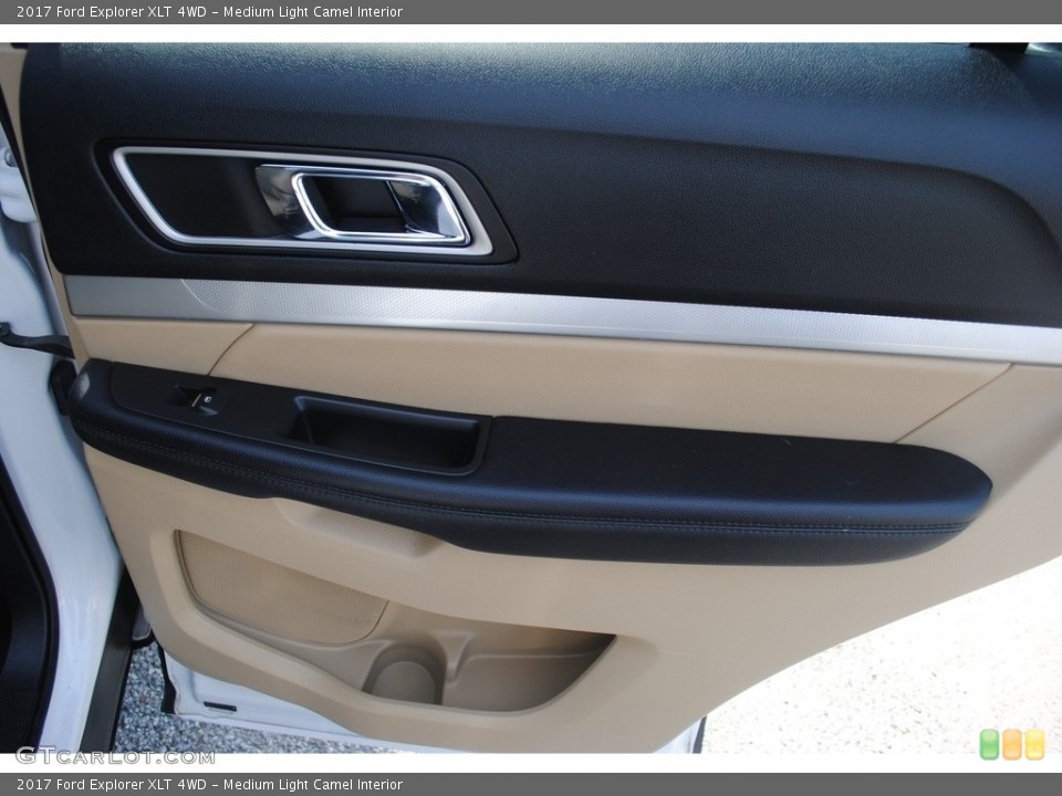 Medium Light Camel Interior Door Panel for the 2017 Ford Explorer XLT 4WD #146415731