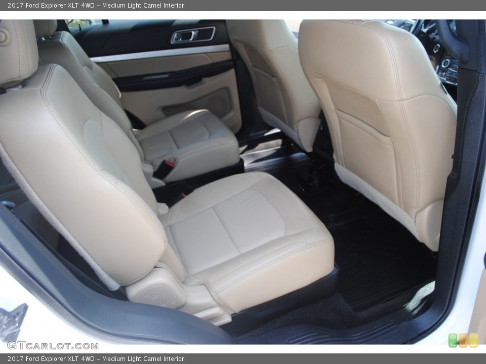 Medium Light Camel Interior Rear Seat for the 2017 Ford Explorer XLT 4WD #146415748