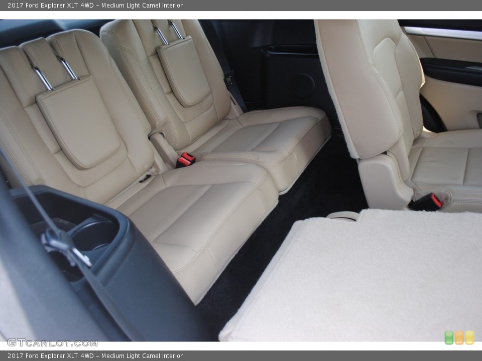 Medium Light Camel Interior Rear Seat for the 2017 Ford Explorer XLT 4WD #146415762