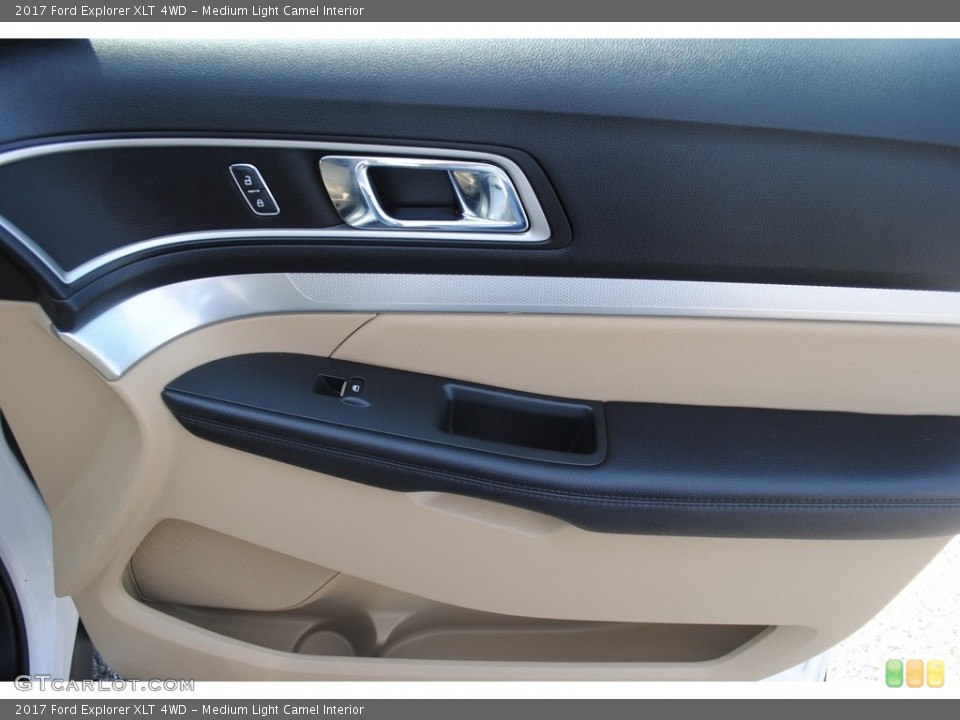 Medium Light Camel Interior Door Panel for the 2017 Ford Explorer XLT 4WD #146415772