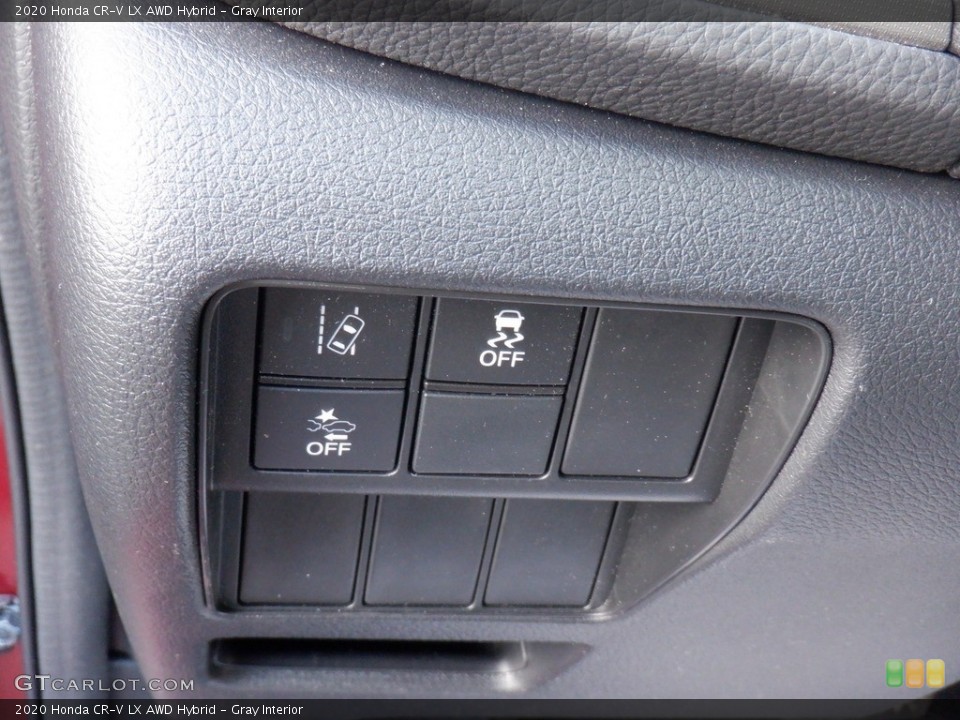 Gray Interior Controls for the 2020 Honda CR-V LX AWD Hybrid #146415964