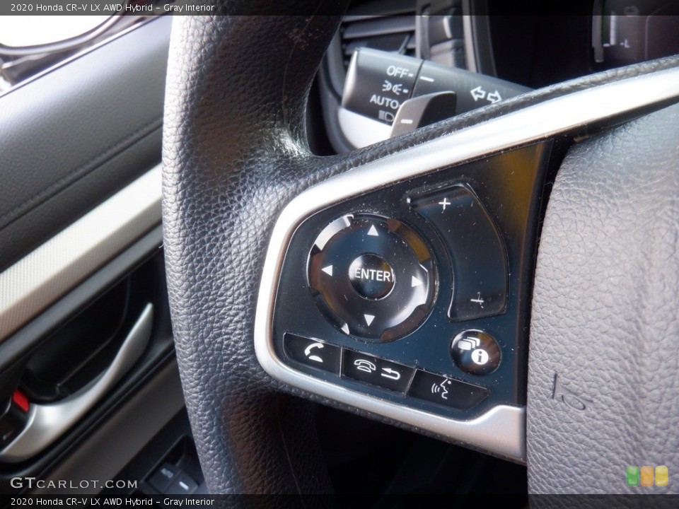 Gray Interior Steering Wheel for the 2020 Honda CR-V LX AWD Hybrid #146416146