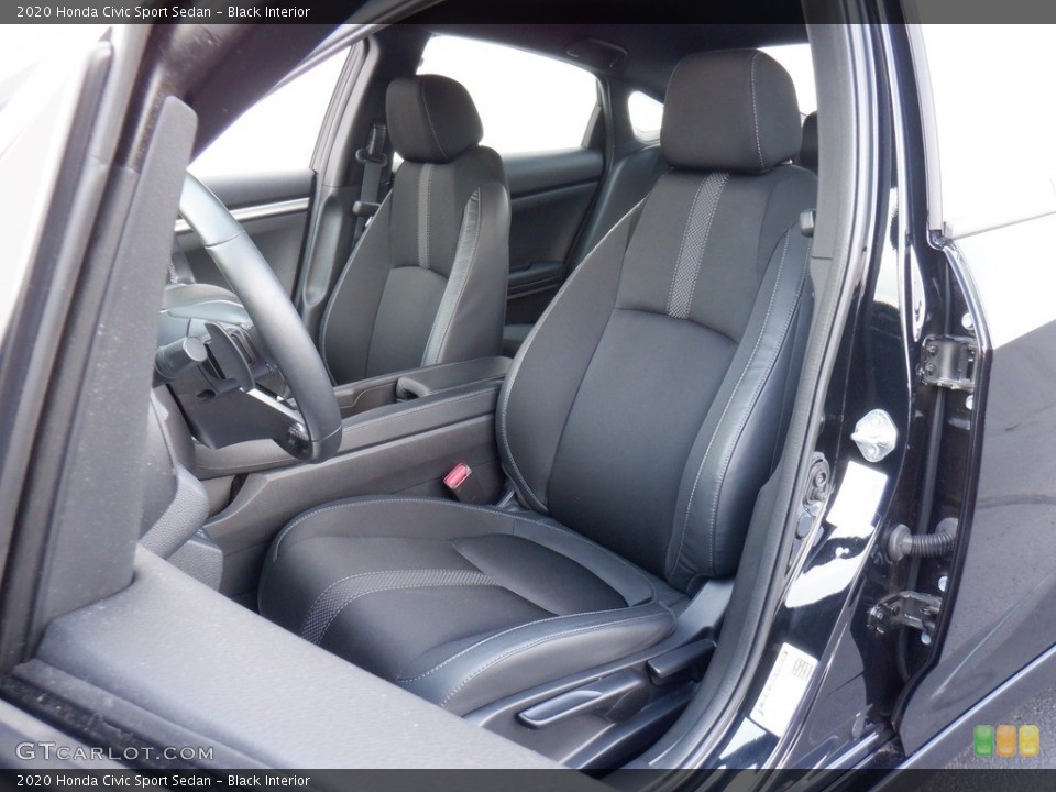 Black Interior Front Seat for the 2020 Honda Civic Sport Sedan #146416980