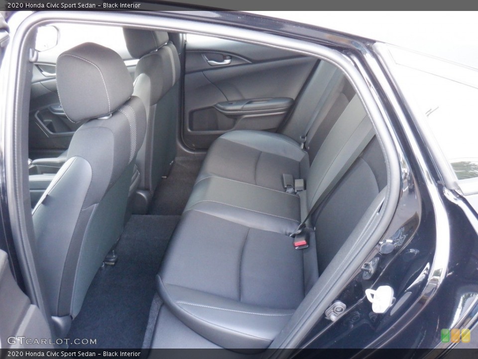 Black Interior Rear Seat for the 2020 Honda Civic Sport Sedan #146417128