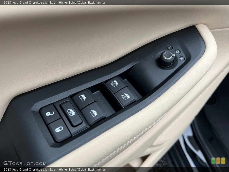 Wicker Beige/Global Black Interior Door Panel for the 2023 Jeep Grand Cherokee L Limited #146418082
