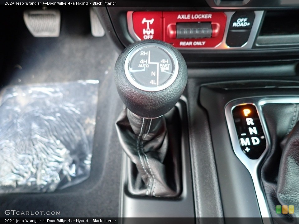 Black Interior Transmission for the 2024 Jeep Wrangler 4-Door Willys 4xe Hybrid #146419278