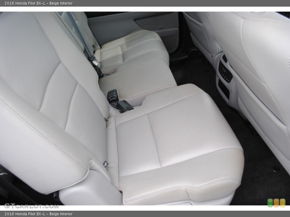 Beige Interior Rear Seat for the 2016 Honda Pilot EX-L #146419873
