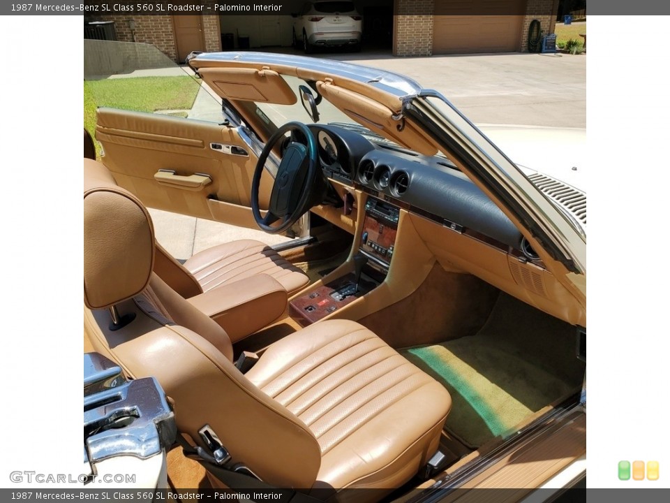 Palomino Interior Photo for the 1987 Mercedes-Benz SL Class 560 SL Roadster #146419874