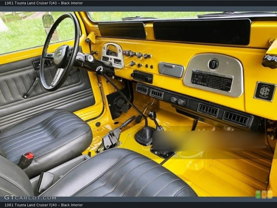 Black Interior Photo for the 1981 Toyota Land Cruiser FJ40 #146419985