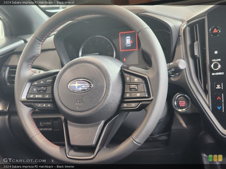 Black Interior Steering Wheel for the 2024 Subaru Impreza RS Hatchback #146420011