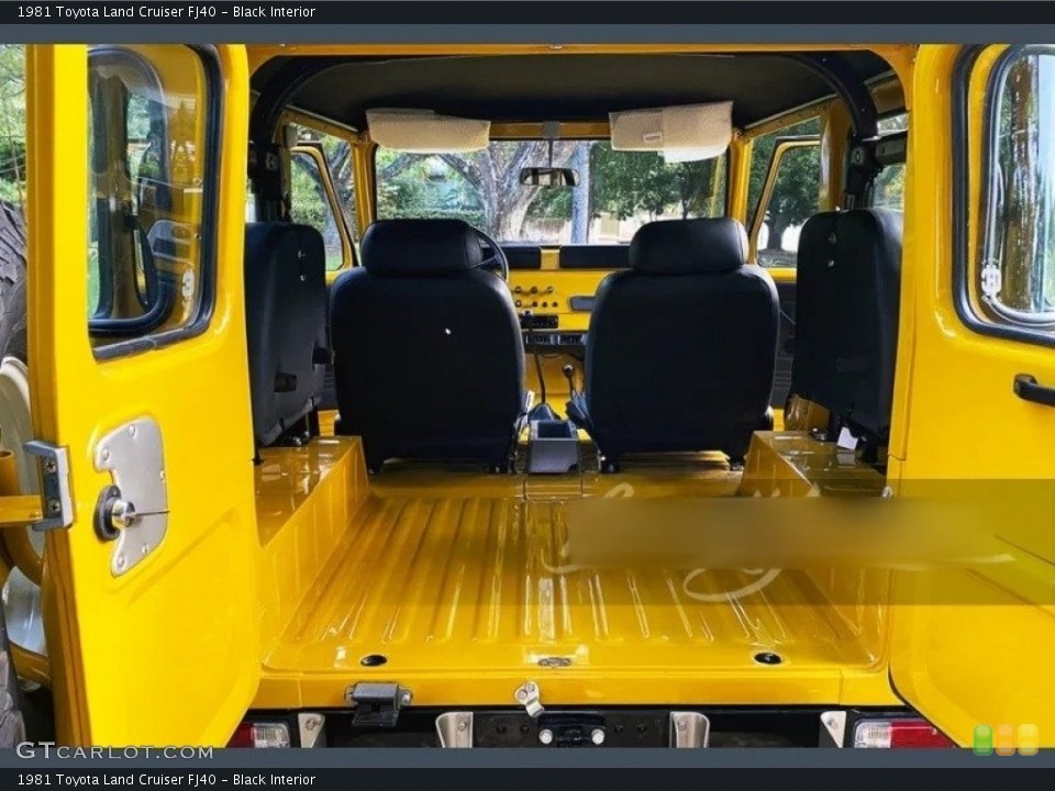 Black Interior Trunk for the 1981 Toyota Land Cruiser FJ40 #146420024