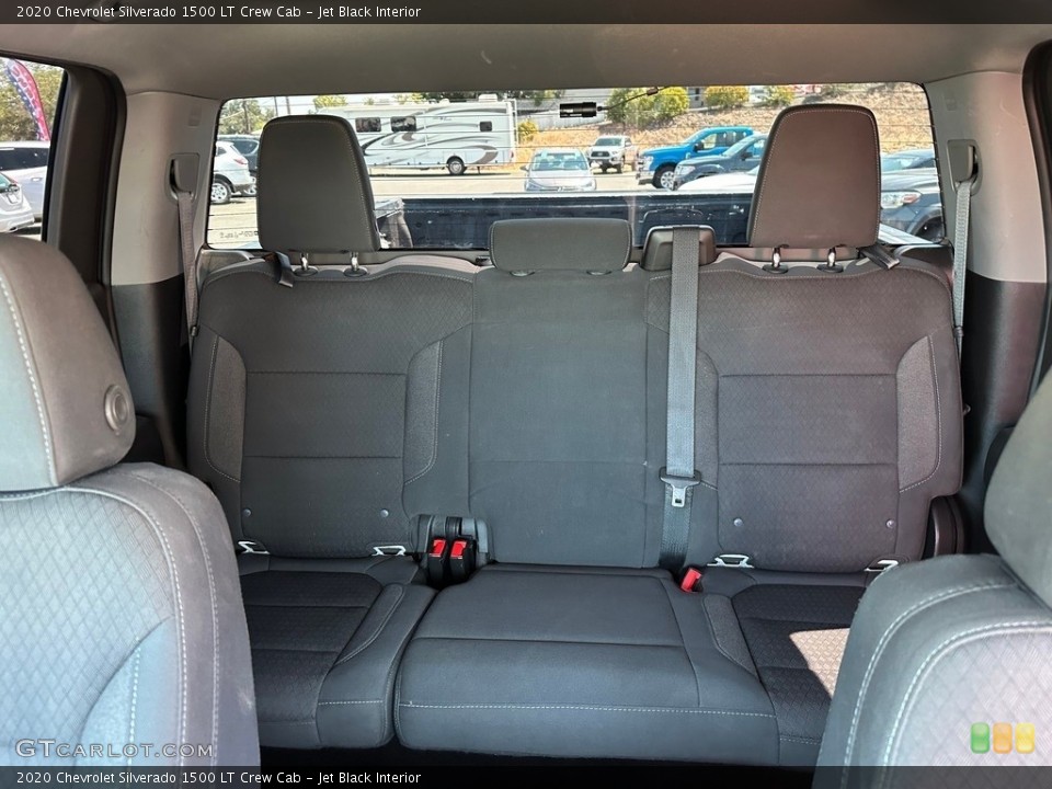 Jet Black Interior Rear Seat for the 2020 Chevrolet Silverado 1500 LT Crew Cab #146420230