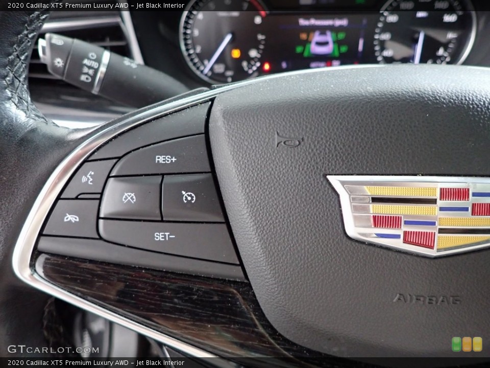 Jet Black Interior Steering Wheel for the 2020 Cadillac XT5 Premium Luxury AWD #146420533