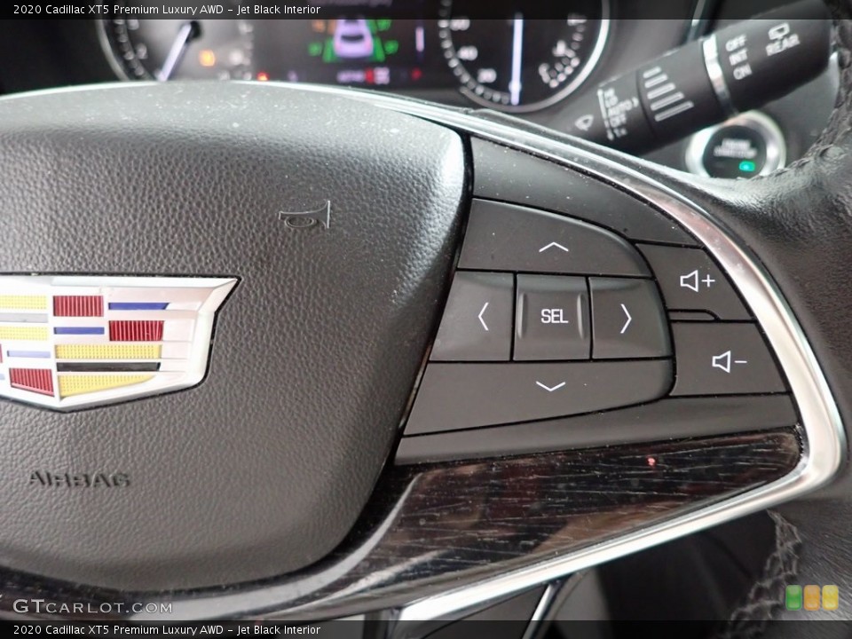 Jet Black Interior Steering Wheel for the 2020 Cadillac XT5 Premium Luxury AWD #146420548