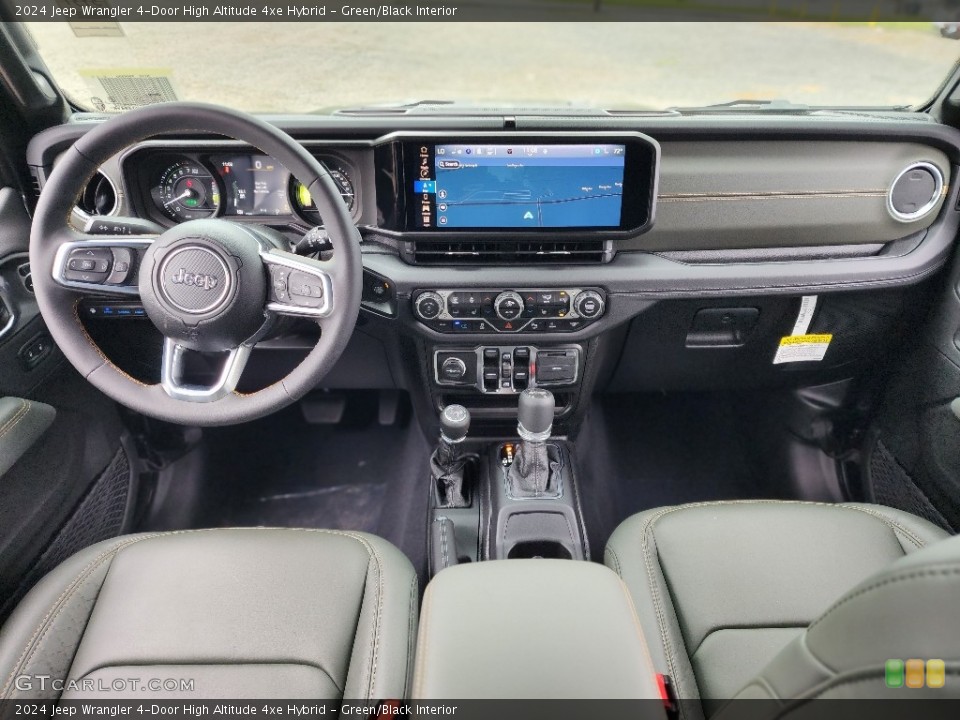 Green/Black Interior Photo for the 2024 Jeep Wrangler 4-Door High Altitude 4xe Hybrid #146420615