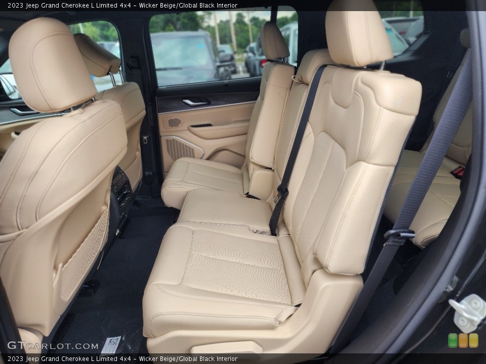 Wicker Beige/Global Black Interior Rear Seat for the 2023 Jeep Grand Cherokee L Limited 4x4 #146420616