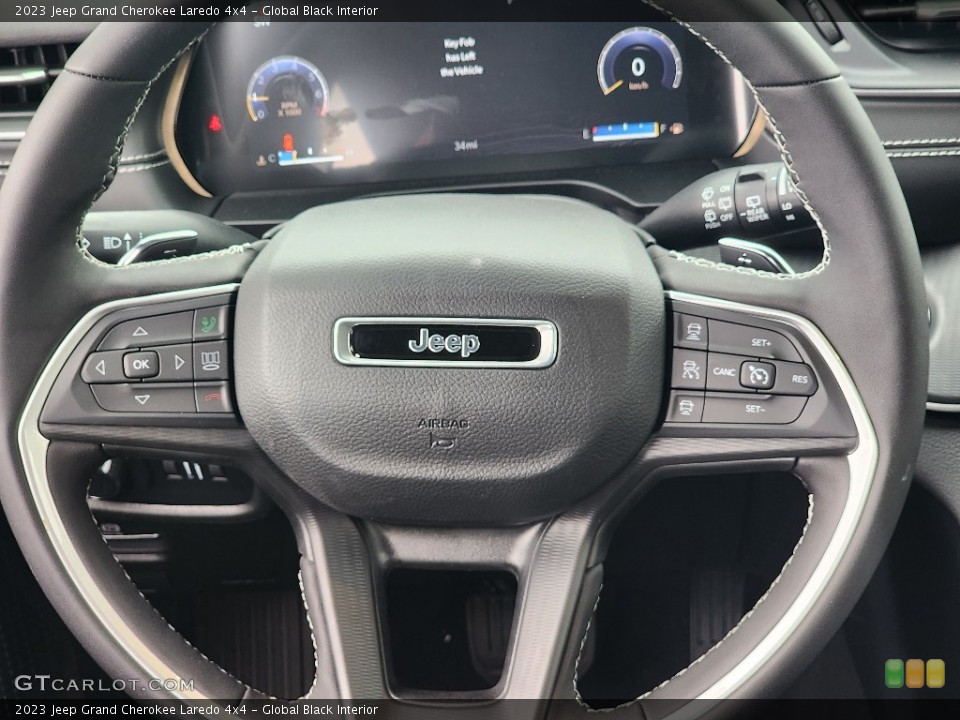 Global Black Interior Steering Wheel for the 2023 Jeep Grand Cherokee Laredo 4x4 #146420857