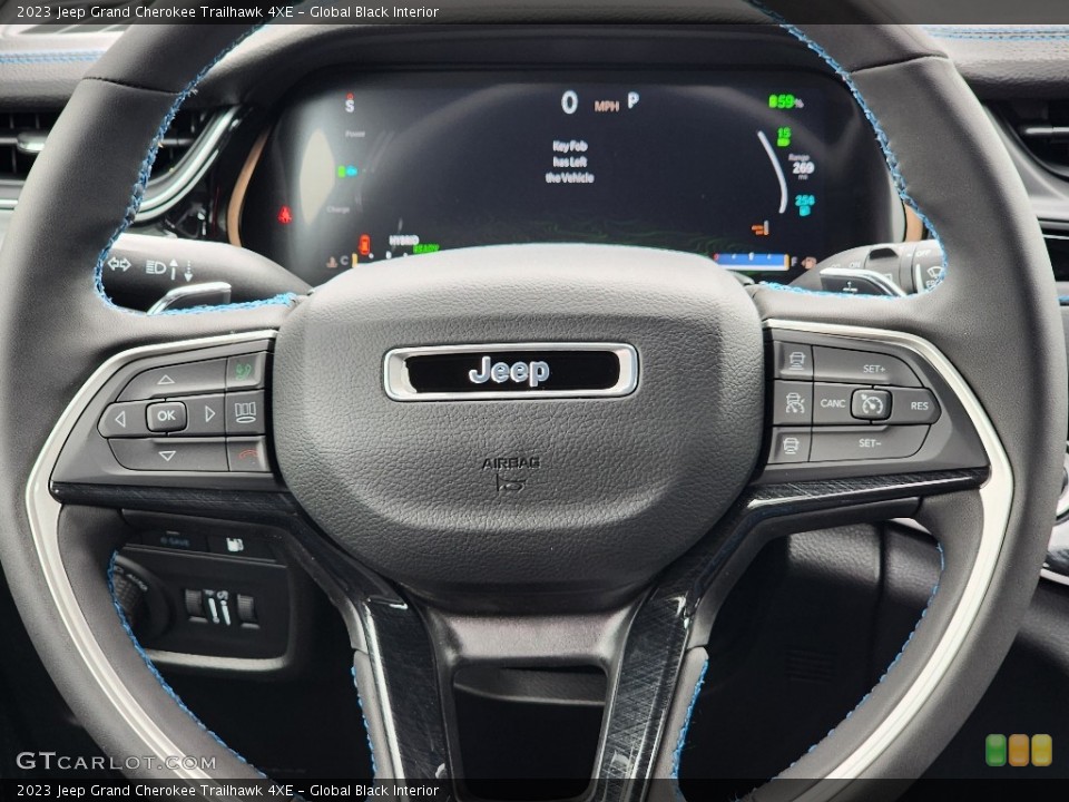 Global Black Interior Steering Wheel for the 2023 Jeep Grand Cherokee Trailhawk 4XE #146420983