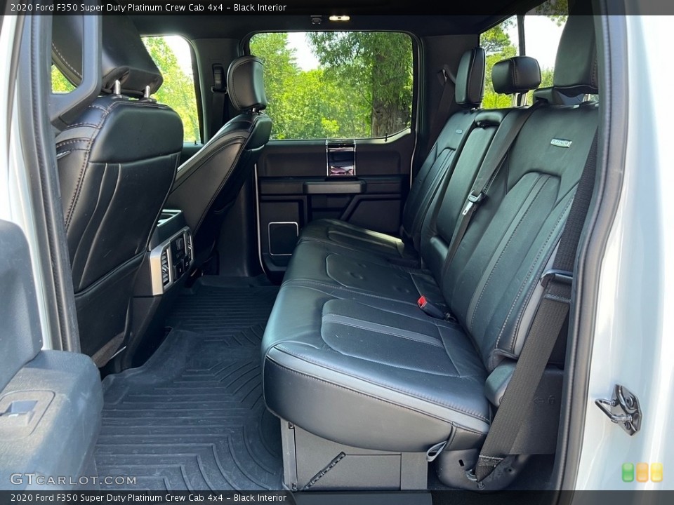 Black Interior Rear Seat for the 2020 Ford F350 Super Duty Platinum Crew Cab 4x4 #146422063